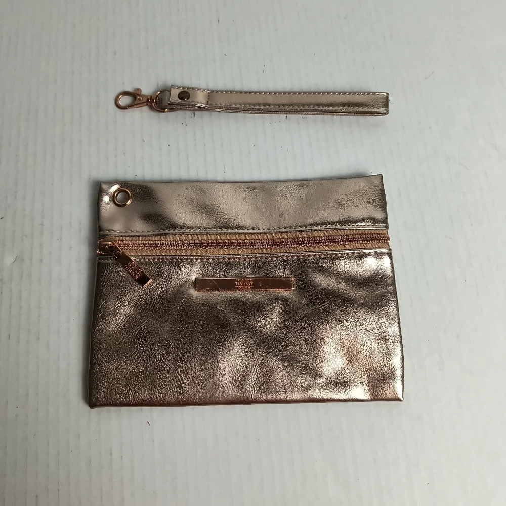 Jones New York Wristlet Clutch Bag Gold Rose - Picture 6 of 11